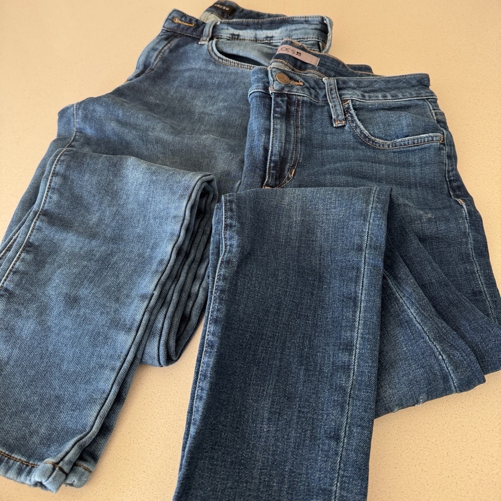LOT OF TWO 2️⃣ WOMEN’s JEANS: Joe’s 27 Skinny & Joe Fresh 28 (6) Ultra Slim EUC